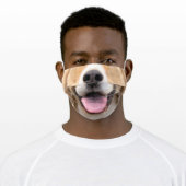 Cute Dog Nose Tongue Adult Cloth Face Mask (Worn)