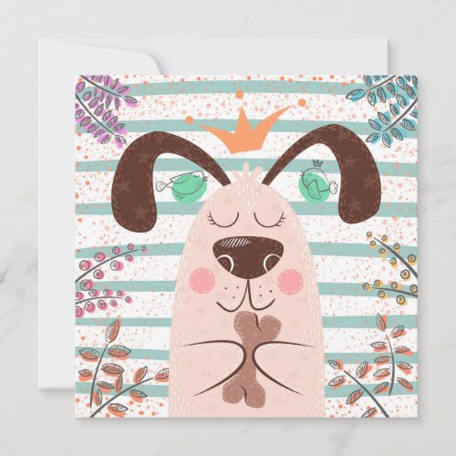 Cute Dog Note Card