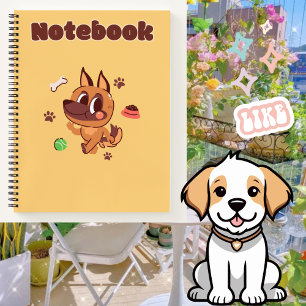 Cute Dog 🥨💛✨💗🐶 Notebook