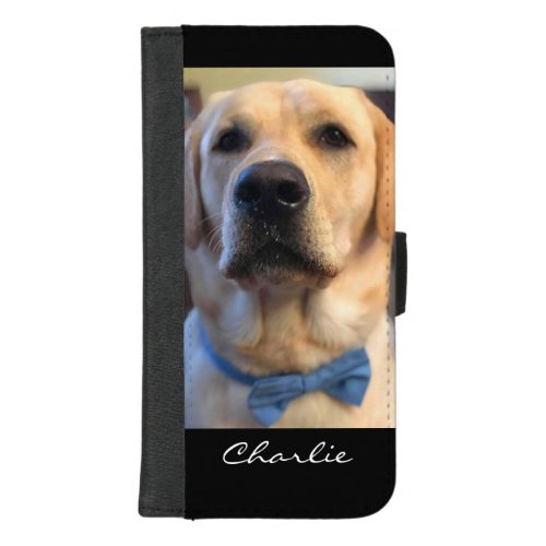 Cute Dog One Photo Golden Retriever Name Gift iPhone 87 Plus Wallet Case