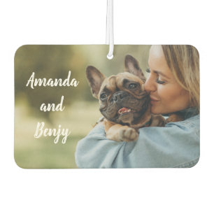 Cute dog owner personalized air freshener