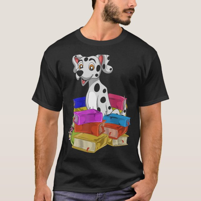 Cute Dog Owner Pet Animal Dog  School Student Dalm T-Shirt (Front)
