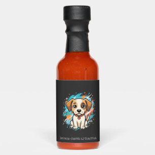 Cute Dog Paint Splash Vector Art_1 Hot Sauces