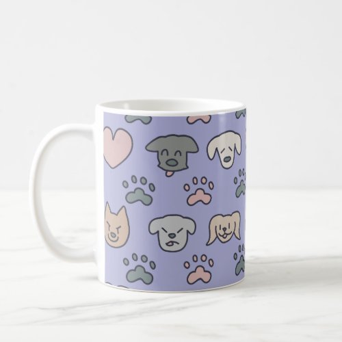 Cute Dog Pattern Coffee Mug