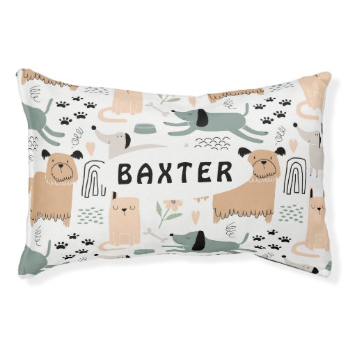 Cute Dog Pattern Pet Bed