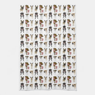 Cute dog pattern towel
