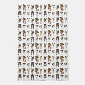 Cute dog pattern towel