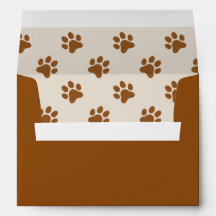 Cute dog paw print brown print