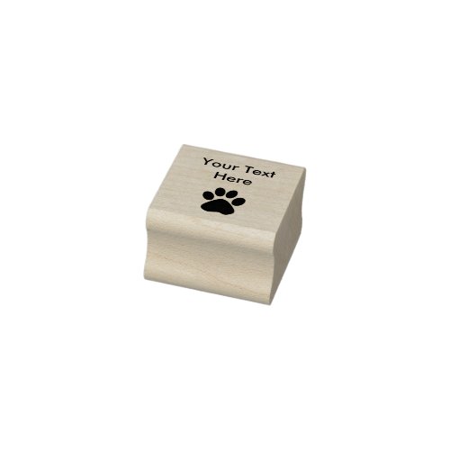 Cute Dog Paw Print Rubber Stamps
