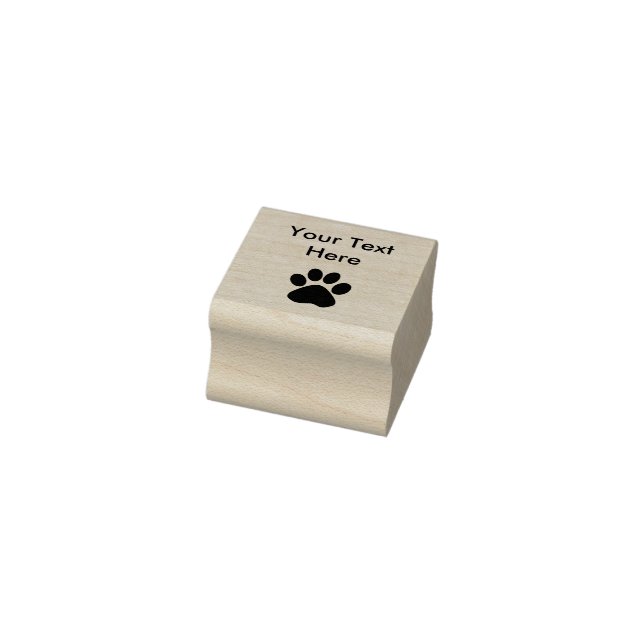 Cute Dog Paw Print Rubber Stamps (Stamp)