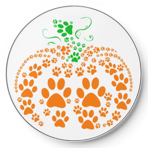 Cute Dog Paw Pumpkin Dog Lover Gifts Halloween Cos Wireless Charger