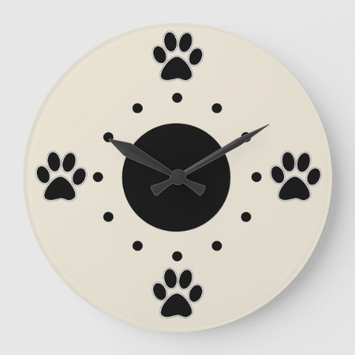 Cute Dog Paws Wall Clocks