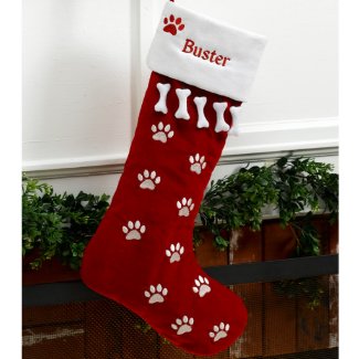 Cute Dog Personalized Christmas Stocking