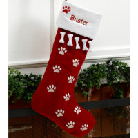 Cute Dog Personalized Christmas Stocking