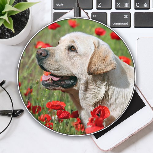 Cute Dog Personalized Simple Pet Photo Wireless Charger