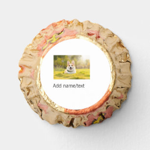 Cute dog pet add name text editable dog mom dad gi reese's peanut butter cups