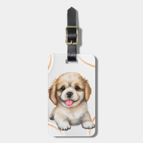 Cute Dog Pet Aesthetic  Luggage Tag
