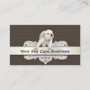 Cute Dog Pet Care business card