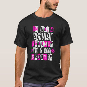 Cute Dog Pet Cat Groomer Grooming Salon Shears Paw T-Shirt