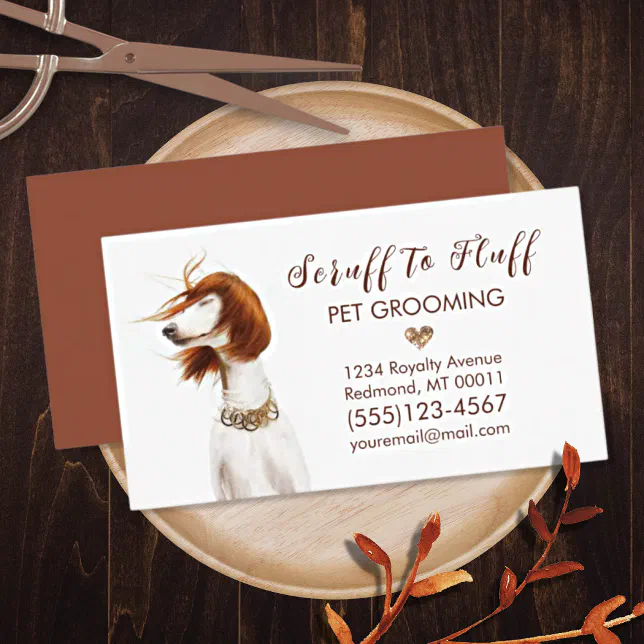 Photo inspiration: Gallery Detail: Cute Dog Pet Grooming Groomer Service Business Card