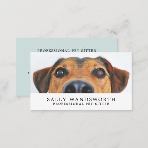 Cute Dog Pet Sitter Business Card