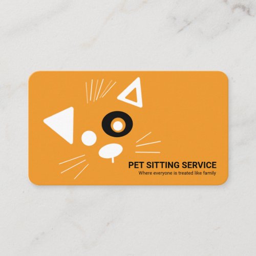 Cute Dog Pet Sitting Service Business Card