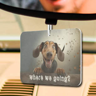 Cute Dog Photo Car Air Freshener