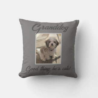 Cute dog pillow for grandparents