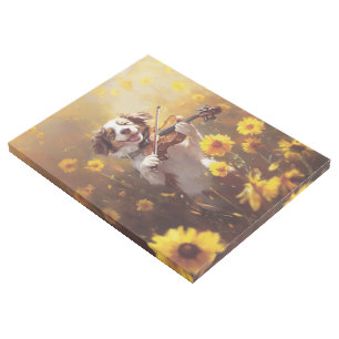 Cute Dog Playing Violin Gallery Wrap