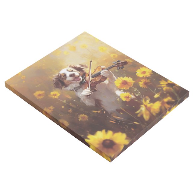Cute Dog Playing Violin Gallery Wrap (3/4)