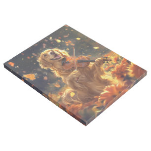 Cute Dog Playing Violin Gallery Wrap