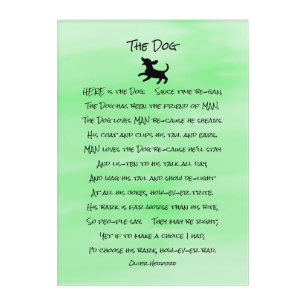 Cute Dog Poem Acrylic Print