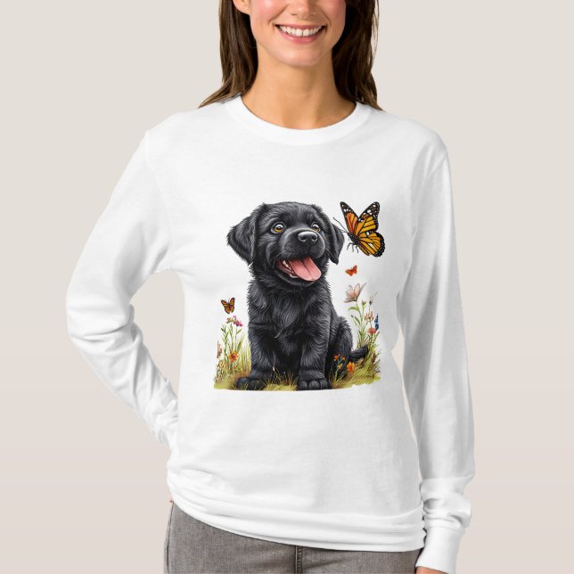 Cute dog portrait T-Shirt (Front)