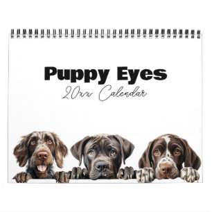 Cute Dog Puppy Eyes Calendar