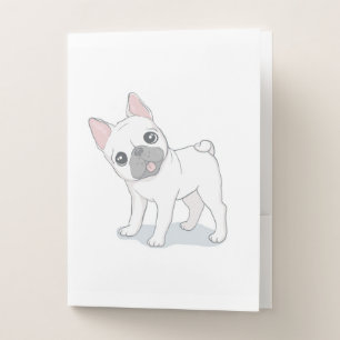 Cute Dog Puppy Gift For Dog Lovers Pocket Folder
