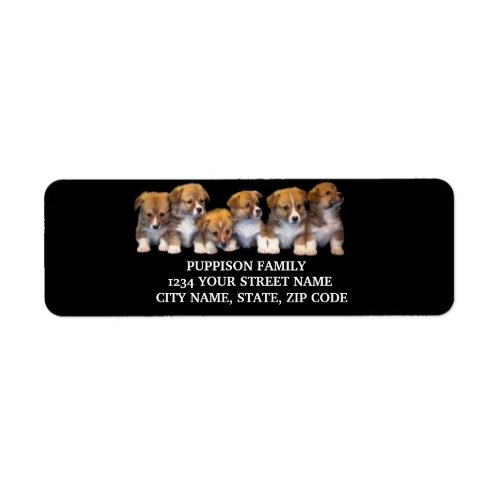 Cute Dog Return Address Label