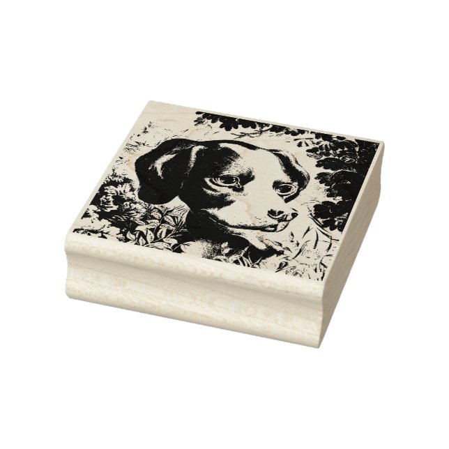 Cute dog rubber stamp (Stamp)