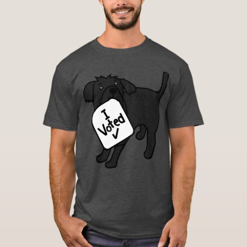 Cute Dog says he Voted T_Shirt