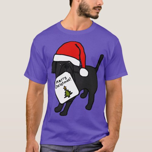 Cute Dog says Merry Christmas 1 T_Shirt
