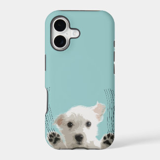 Cute dog scratch iPhone 17 case