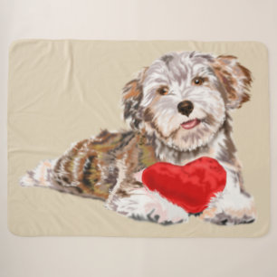 Cute Dog Sherpa Blanket