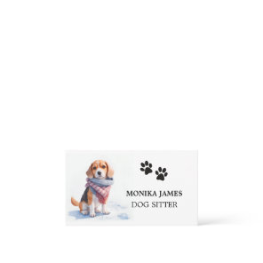 Cute Dog Sitter Business Card