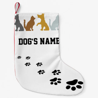 Cute Dog Small Christmas Stocking