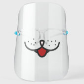 Cute Dog Smile Face Shield (Front)