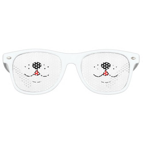 Cute dog smile retro sunglasses