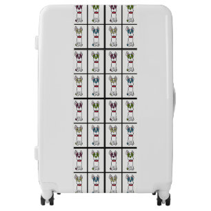 Cute Dog Suitcase - Boston Terrier