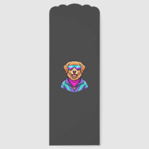 Cute Dog Sunglasses Retro Neon Art_1 Bookmarks