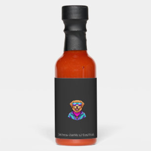 Cute Dog Sunglasses Retro Neon Art_1 Hot Sauces