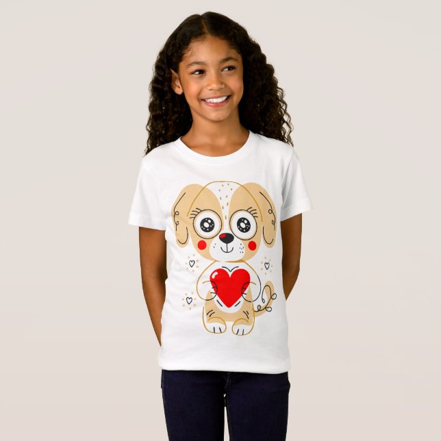 Cute Dog T-Shirt (Front Full)