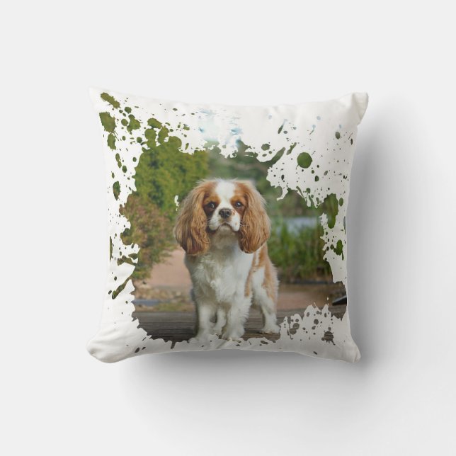 Cute Dog Throw Pillow (Front)